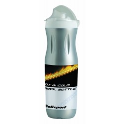 Trinkflasche Thermo Fire silber