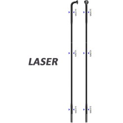 Sapim Speiche Laser 90° schwarz 270mm Ø 2,0 x 1,50 x 2,0, 50 Stück