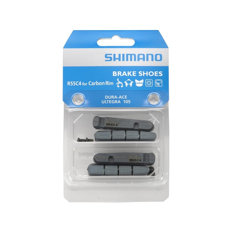 SHIMANO Bremsbelag Road R55C4 Ersatzgummi für Carbon (2-Paar)